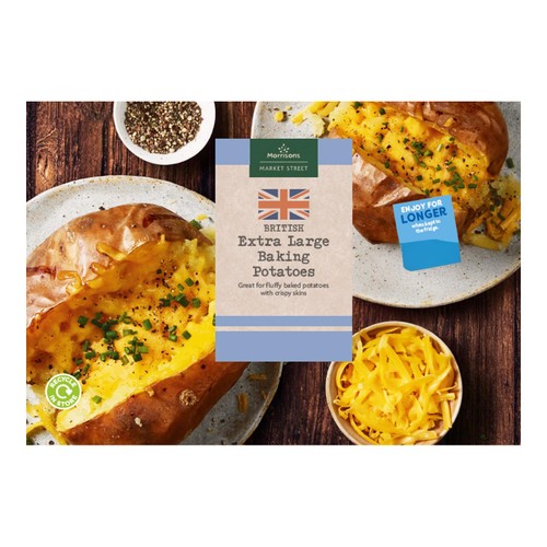 Morrisons British Jumbo Jacket Potatoes 2 Pack