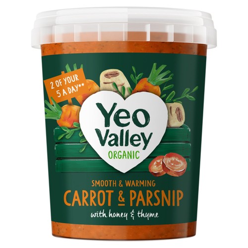 Yeo Valley Organic Carrot & Parsnip Soup 400g thumbnail 2
