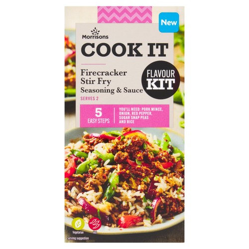 Morrisons Cook It Firecracker Stir Fry Seasoning & Sauce Flavour Kit 40g