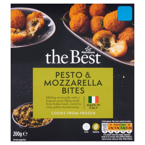Morrisons The Best Pesto & Mozzarella Bites 200g