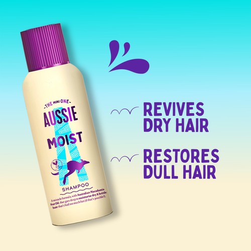 Aussie Miracle Moist Base Shampoo Dry Hair  thumbnail 2