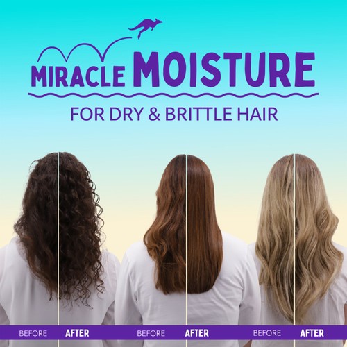 Aussie Miracle Moist Base Shampoo Dry Hair  thumbnail 3