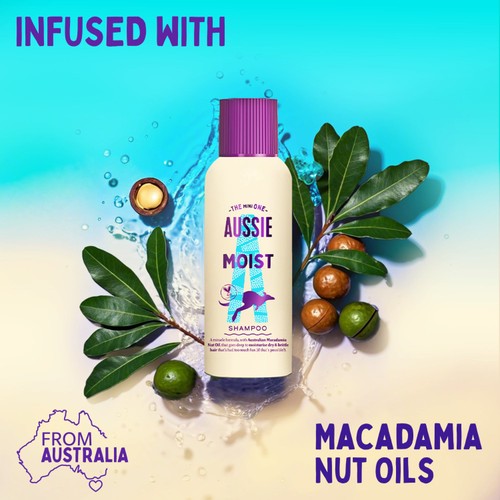 Aussie Miracle Moist Base Shampoo Dry Hair  thumbnail 4