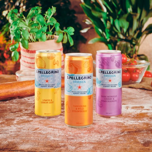 San Pellegrino Essenza Sparkling Water Tangerine & Strawberry 4x330ml thumbnail 3