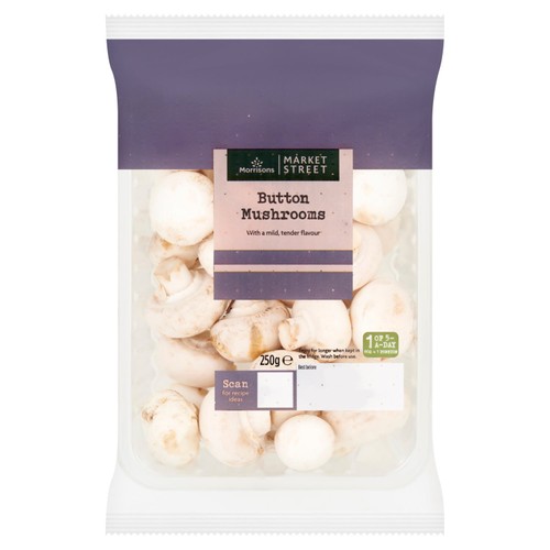 Morrisons British Button Mushrooms 250g