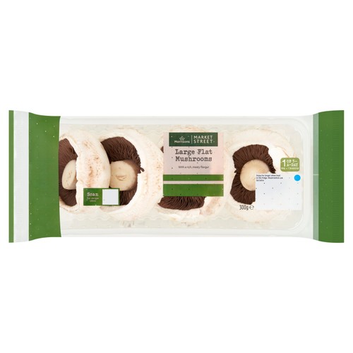 Morrisons British Large Flat Mushrooms 300g