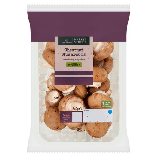 Morrisons British Chestnut Mushrooms 340g