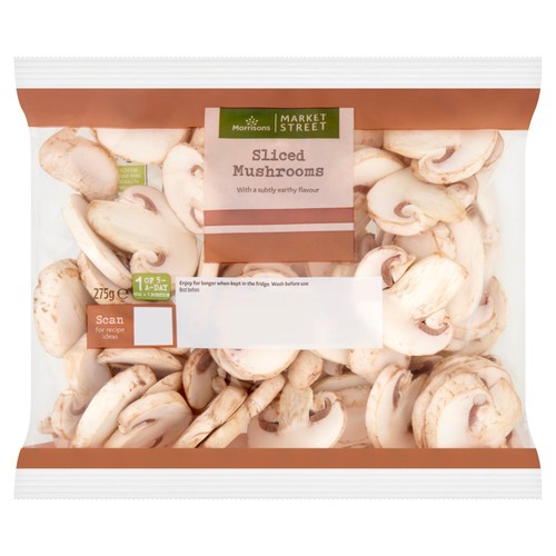 Morrisons British Sliced Mushrooms 275g