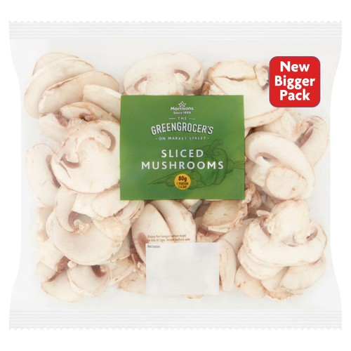 Morrisons British Sliced Mushrooms 275g thumbnail 2