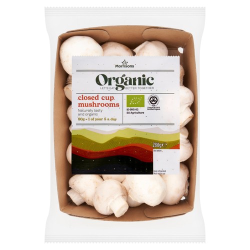 Morrisons British Organic Mushrooms 280g
