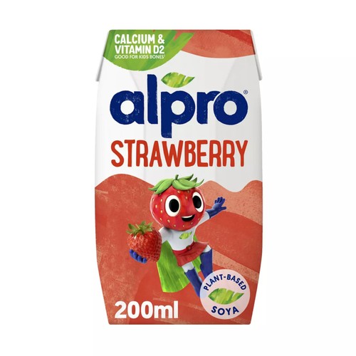Alpro Kids Soya Strawberry Long Life Dairy Free Drink 200ml