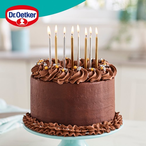 Dr. Oetker 12 Metallic Birthday Candles thumbnail 2