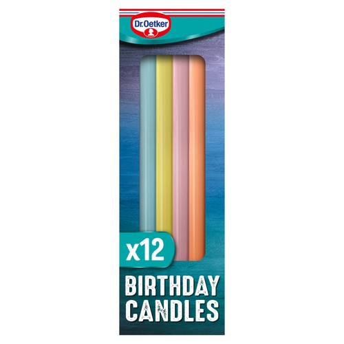 Dr. Oetker 12 Pastel Birthday Candles thumbnail 2