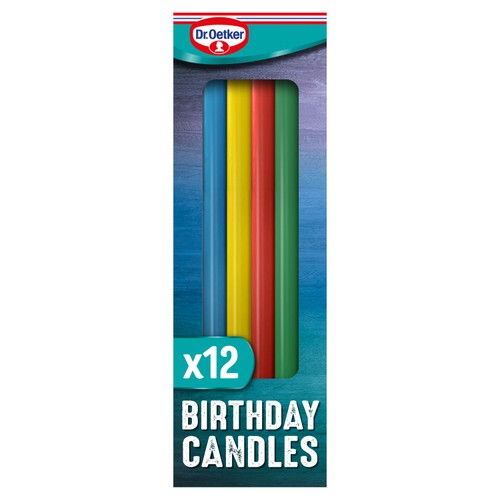 Dr. Oetker 12 Rainbow Birthday Candles thumbnail 2
