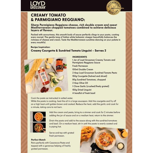 Loyd Grossman Pomodoro, Mascarpone & Wild Garlic Tomato Pasta Sauce 290g thumbnail 5