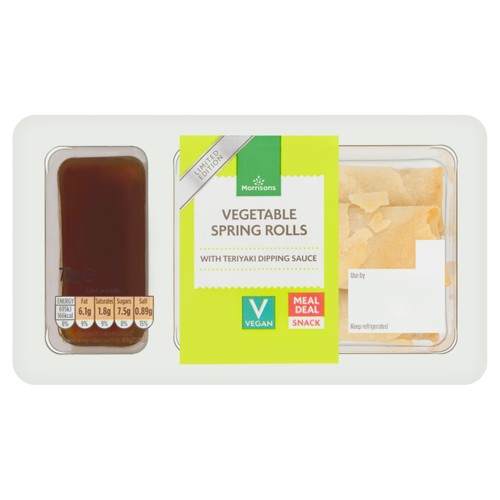 Morrisons Vegetable Spring Rolls With Teriyaki Dip 