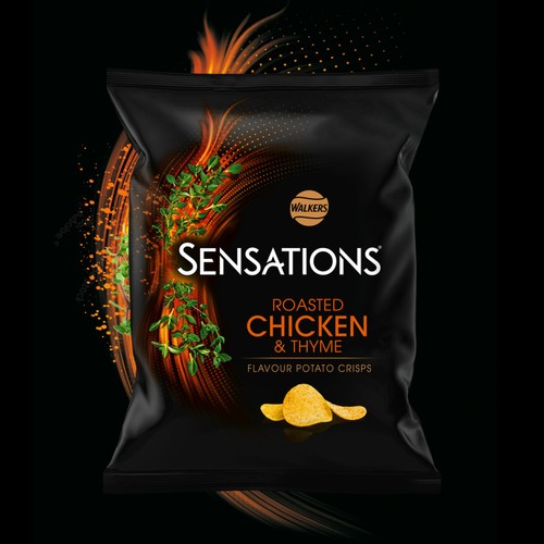 Walkers Sensations Roasted Chicken & Thyme Sharing Crisps 150g thumbnail 3