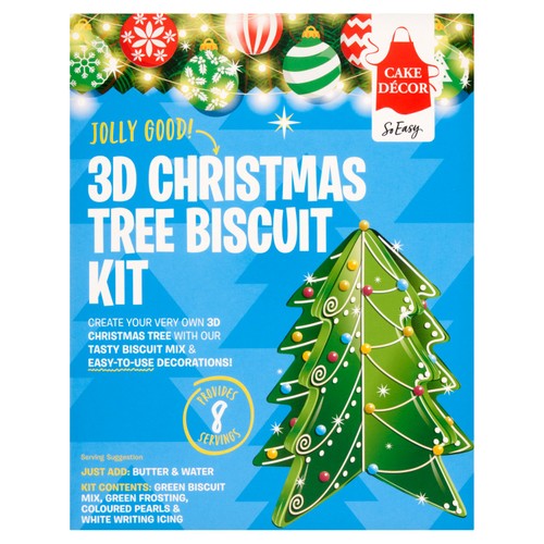 Cake Decor 3D Christmas Tree Biscuit Kit 279g