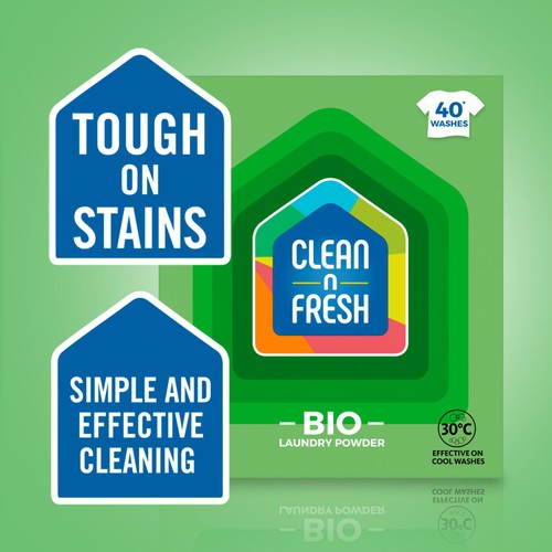 Clean N Fresh Bio Laundry Powder 40 Washes thumbnail 2