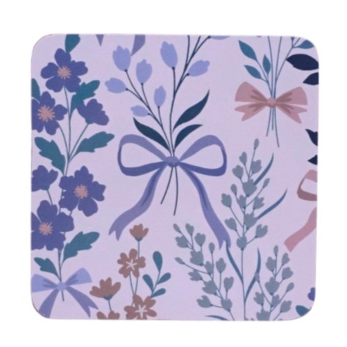 Nutmeg Home Bow Floral Coaster
