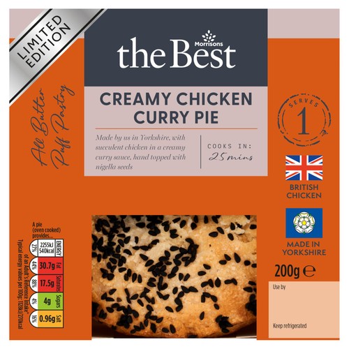 Morrisons The Best Creamy Chicken Curry Pie 200g