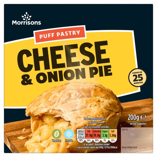Morrisons Cheese & Onion Pie 200g thumbnail 2