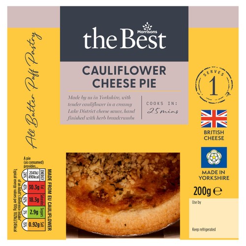 Morrisons The Best Cauliflower Cheese Pie 200g