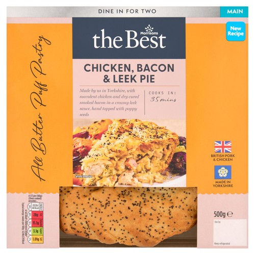 Morrisons The Best Chicken Leek And Bacon Pie