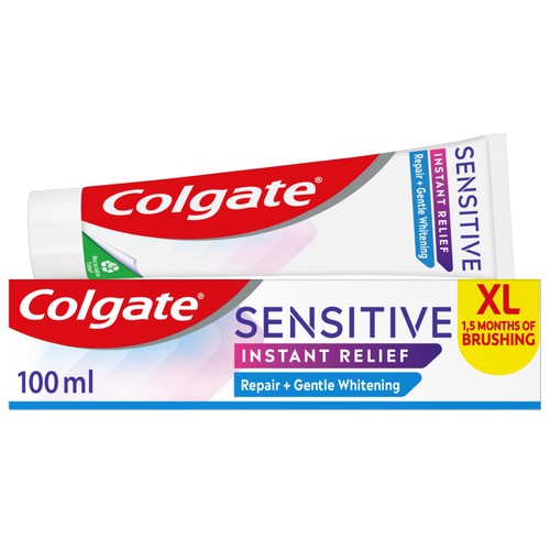 Colgate Sensitive Instant Relief Whitening Toothpaste 100ml thumbnail 2