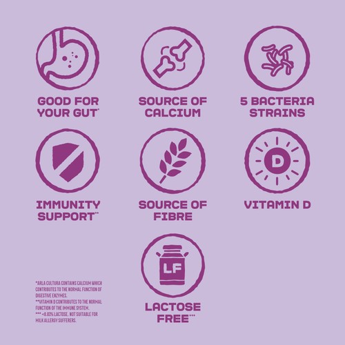 Arla Cultura Original Gut Health Milk Drink with Fibre thumbnail 3