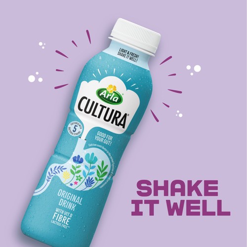 Arla Cultura Original Gut Health Milk Drink with Fibre thumbnail 5