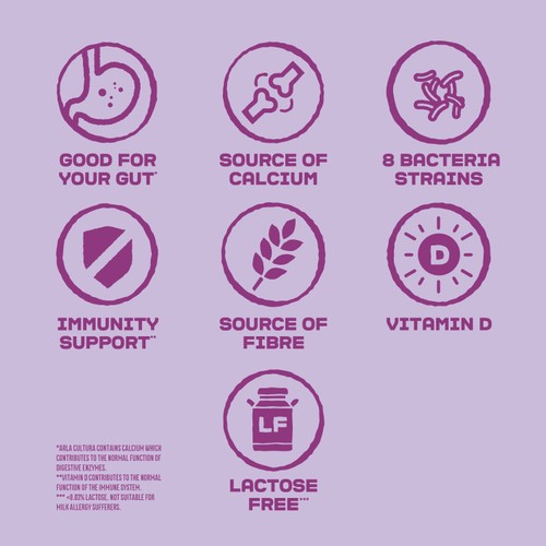 Arla Cultura Original Gut Health Yogurt with Fibre thumbnail 2