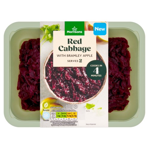 Morrisons Red Cabbage With Bramley Apple 300g