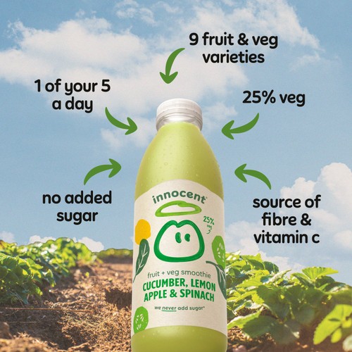 Innocent Cucumber, Lemon, Apple & Spinach Smoothie 750ml thumbnail 3
