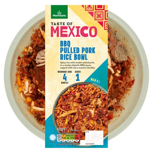 Morrisons BBQ Pulled Pork Burritto Bowl 400g