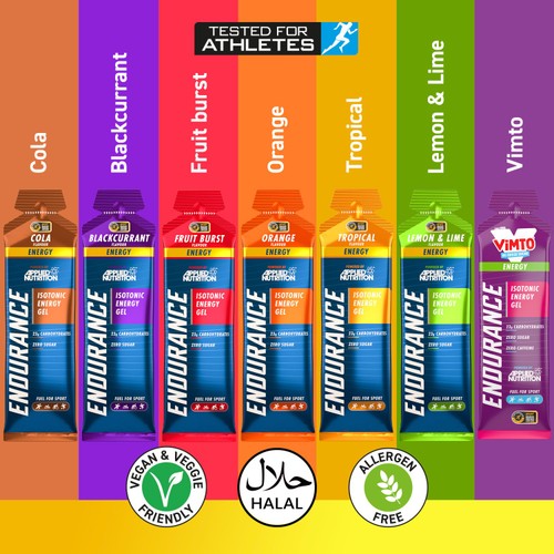 Applied Nutrition Endurance Isotonic Energy Gel Lemon & Lime Flavour 60g thumbnail 2