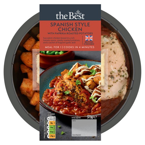 Morrisons The Best Spanish Style Chicken with Paprika Roasted Potatoes 375g