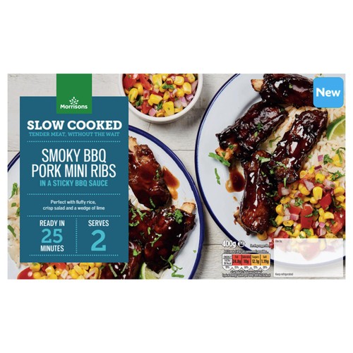 Morrisons Slow Cooked BBQ Mini Ribs With Smokey Bbq Sauce 