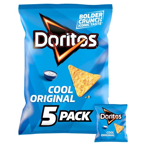 Doritos Cool Original Tortilla Chips Multipack Crisps 5x30g thumbnail 2