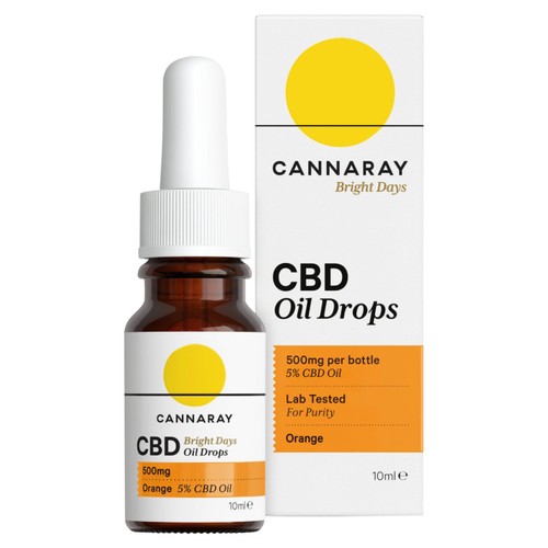 Cannaray Bright Days CBD Oil Drops Orange 10ml