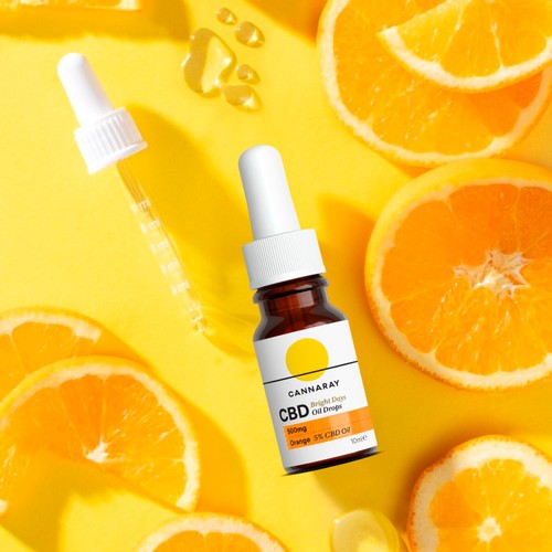 Cannaray Bright Days CBD Oil Drops Orange 10ml thumbnail 3