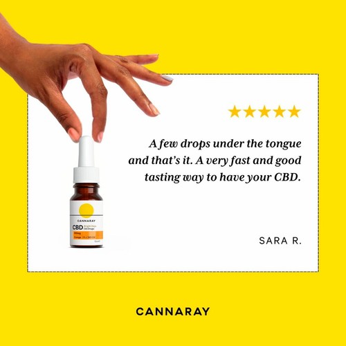 Cannaray Bright Days CBD Oil Drops Orange 10ml thumbnail 5