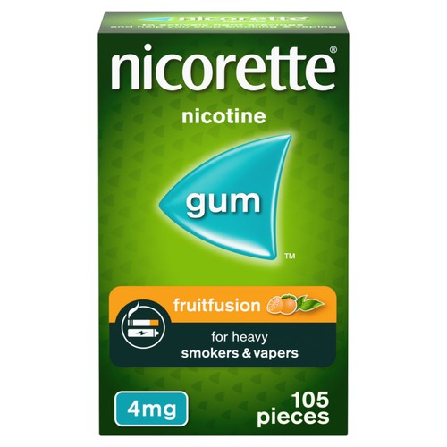 Nicorette Fruitfusion Gum 4mg 105s