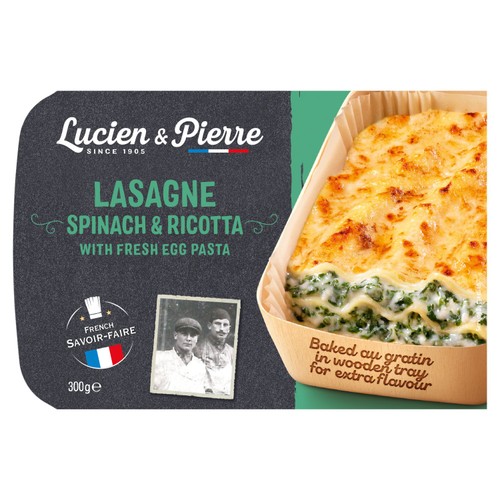 Lucien & Pierre Spinach And Ricotta Lasagne 