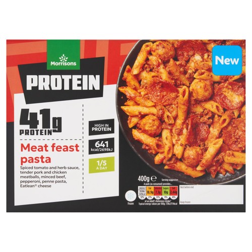 Morrisons High Protein Meat Feast Pasta  400g