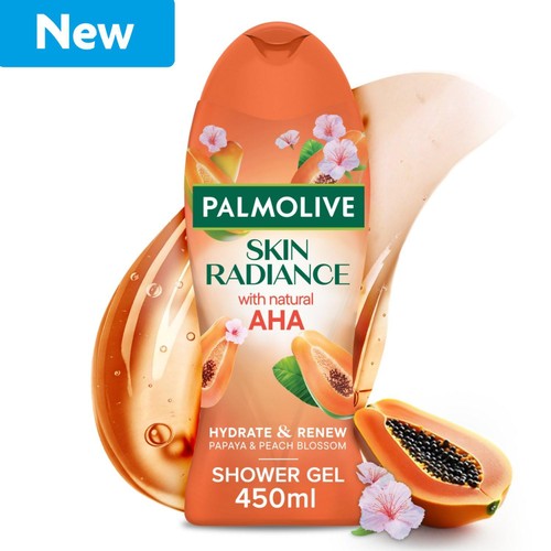 Palmolive Skin Radiance Papaya & Peach Blossom Shower Gel Body Wash 450ml