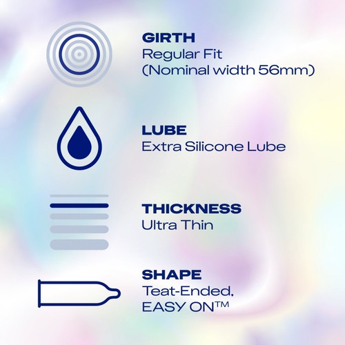Durex 12 Nude Extra Lube Condoms thumbnail 3
