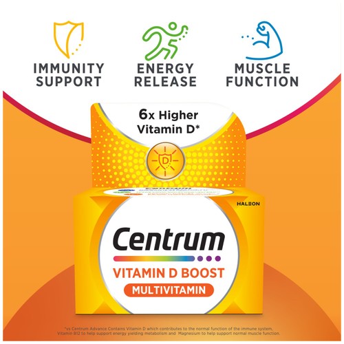 Centrum Vitamin D Boost Multivitamin Supplement, 30 tablets thumbnail 3