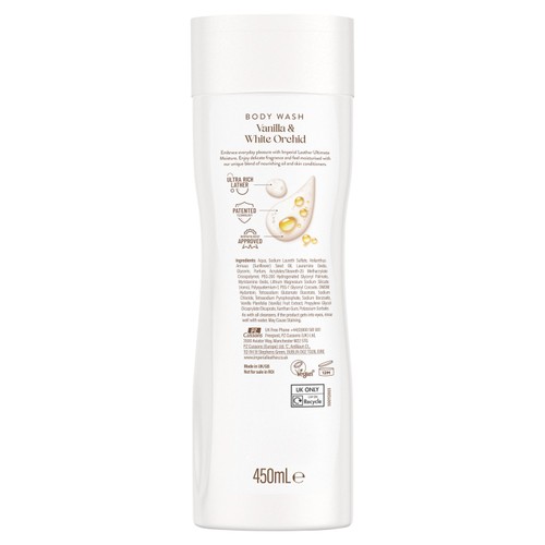 Imperial Leather Ultimate Moisture Vanilla & White Orchid Body Wash 450ml thumbnail 5