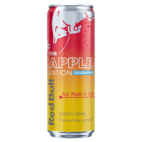 Red Bull Energy Drink Sugar Free Winter Edition Fuji Apple & Ginger 355ml